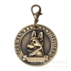 Custom zinc alloy pet dog tag pet placa de identificación 3D embossado bronce antiguo ID pet id tag de perro grabable Specification image